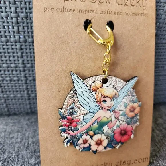 Tinkerbell fairy bag charm Keychain disney - Picture 2 of 2